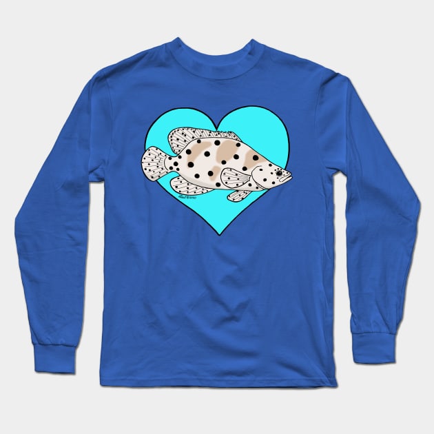 Panther Grouper Love Long Sleeve T-Shirt by HonuHoney